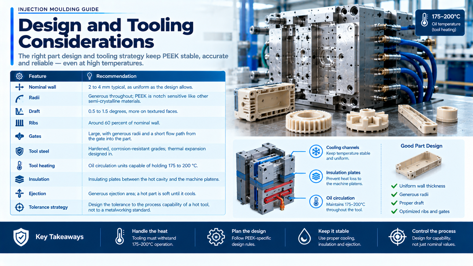 PEEK tooling requirements for high-temperature injection moulding